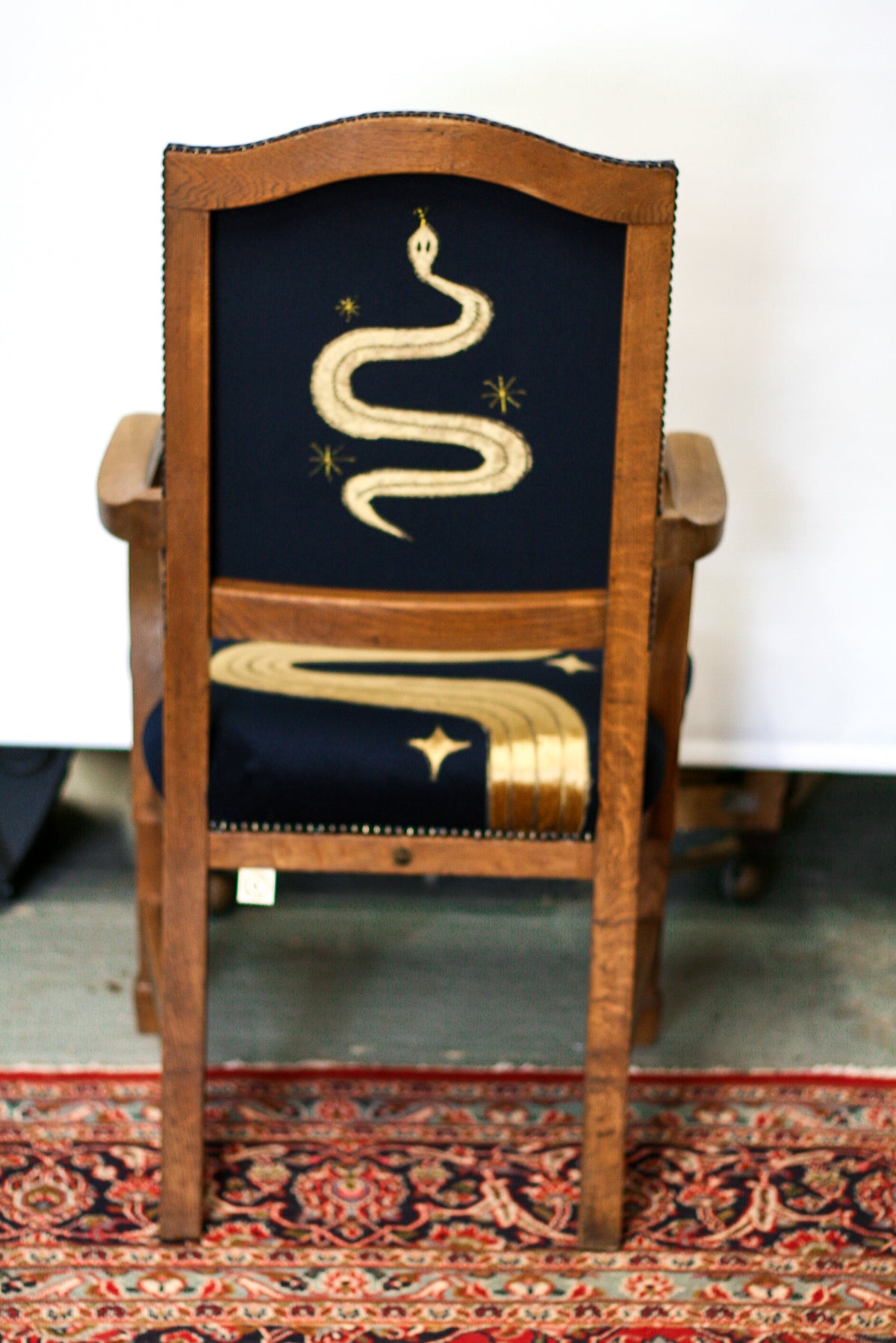 Astral Serpent Oak Chair