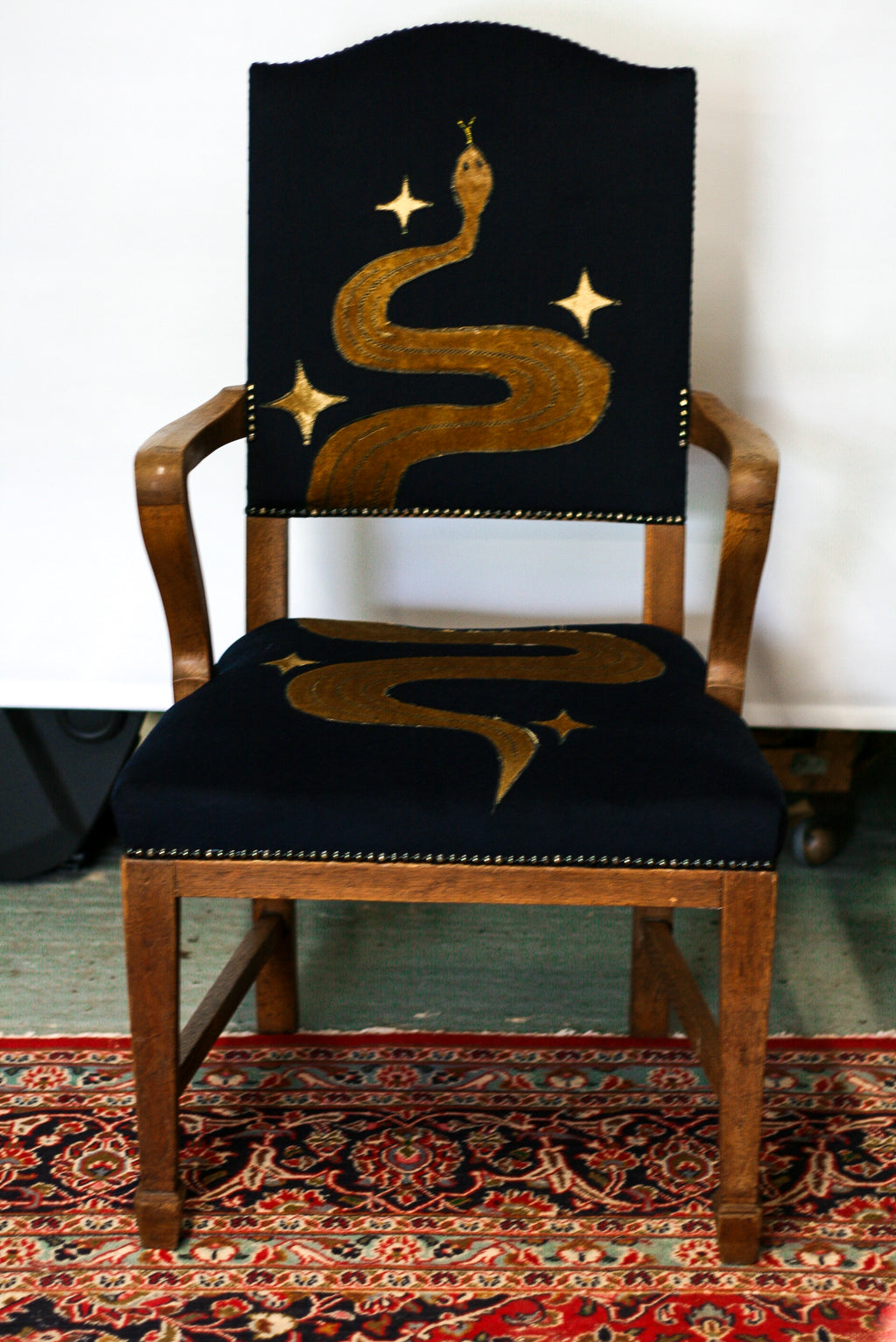 Astral Serpent Oak Chair