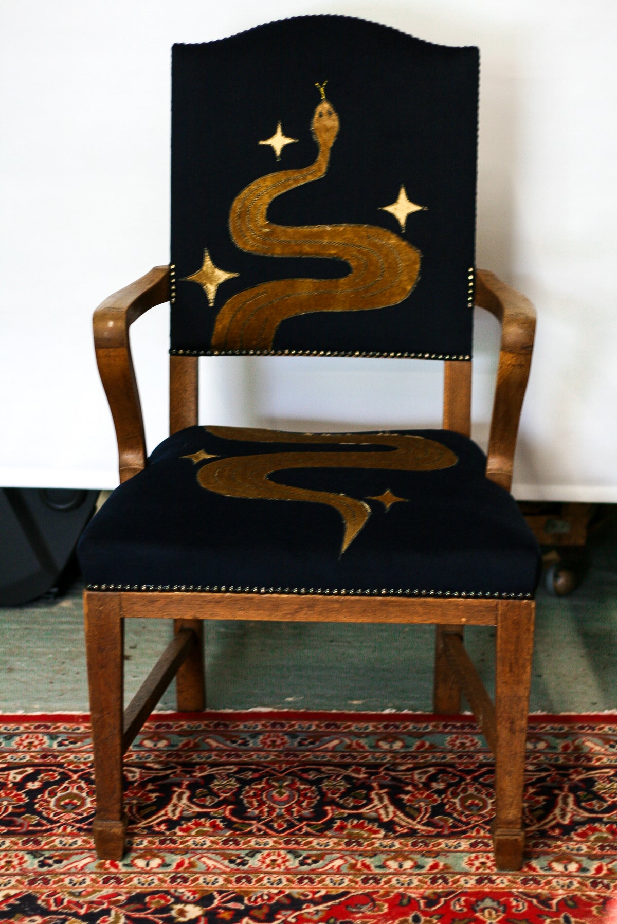 Astral Serpent Oak Chair