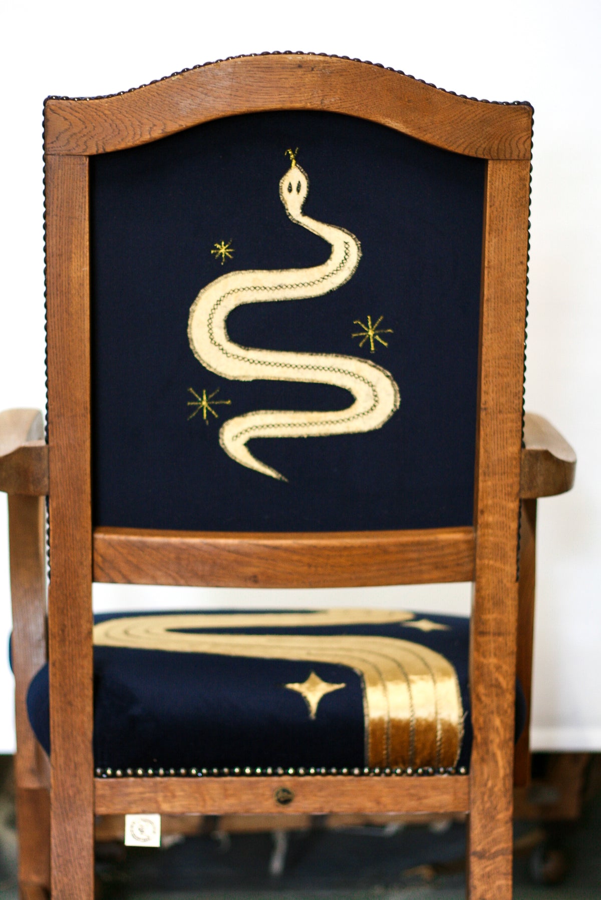 Astral Serpent Oak Chair