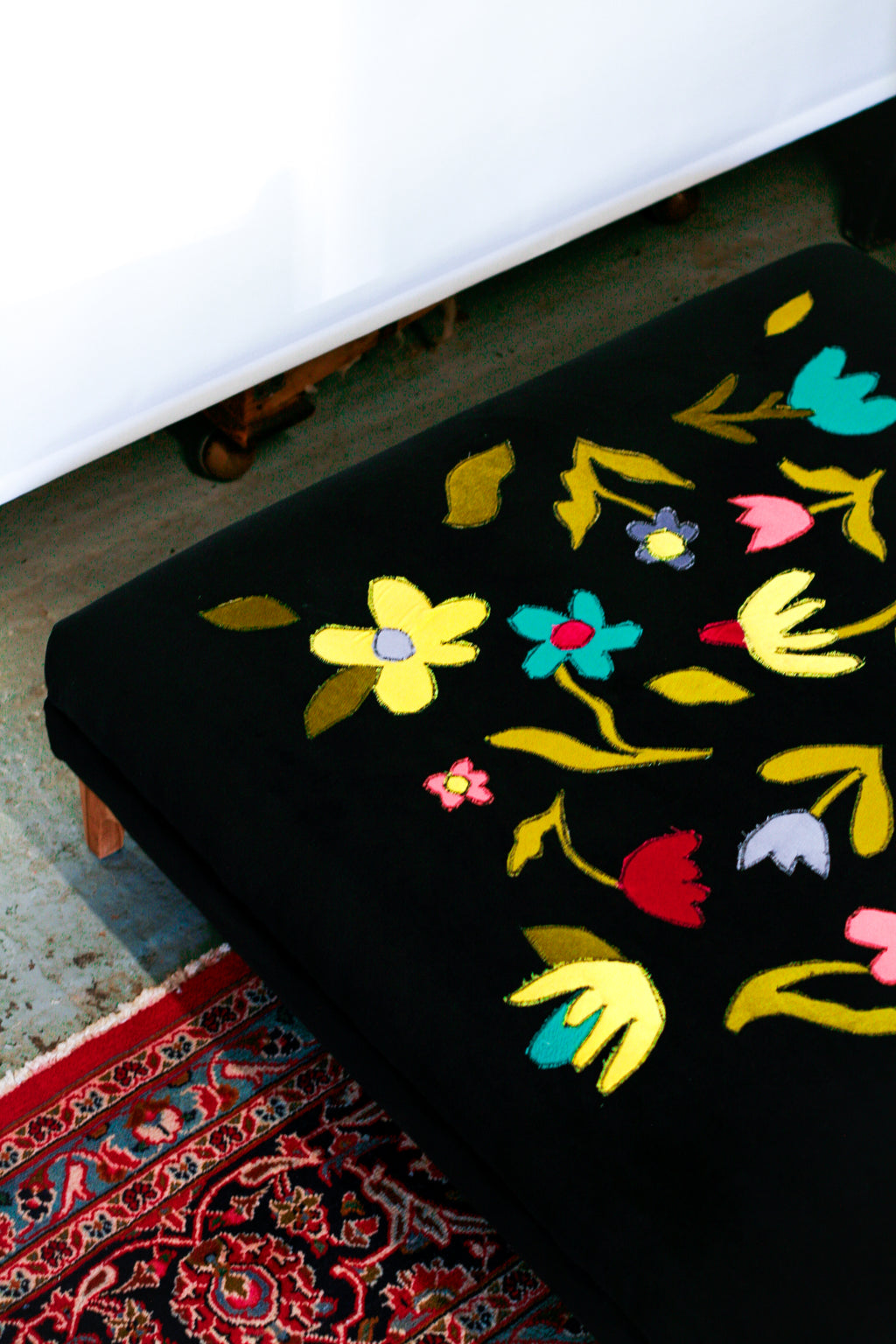 Wildflowers ottoman