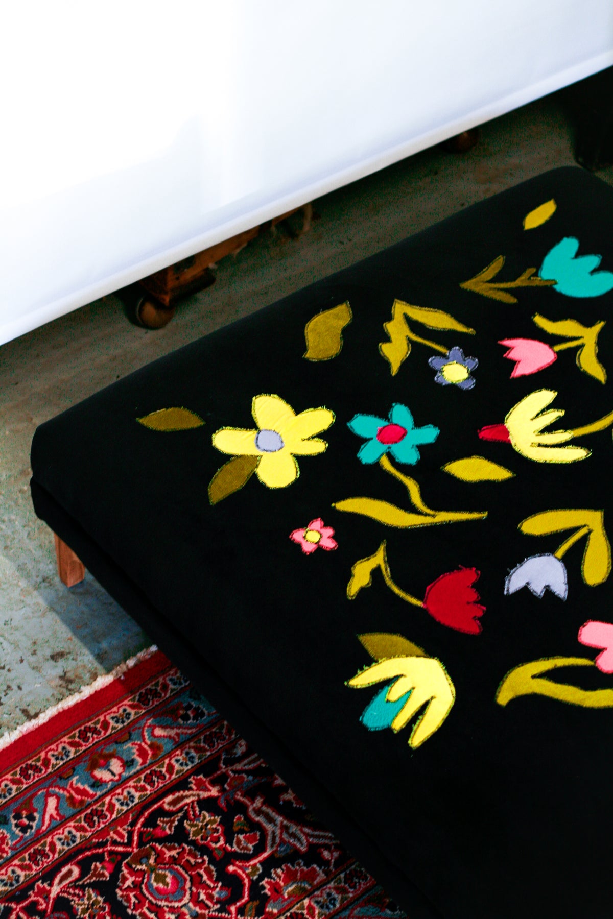 Wildflowers ottoman