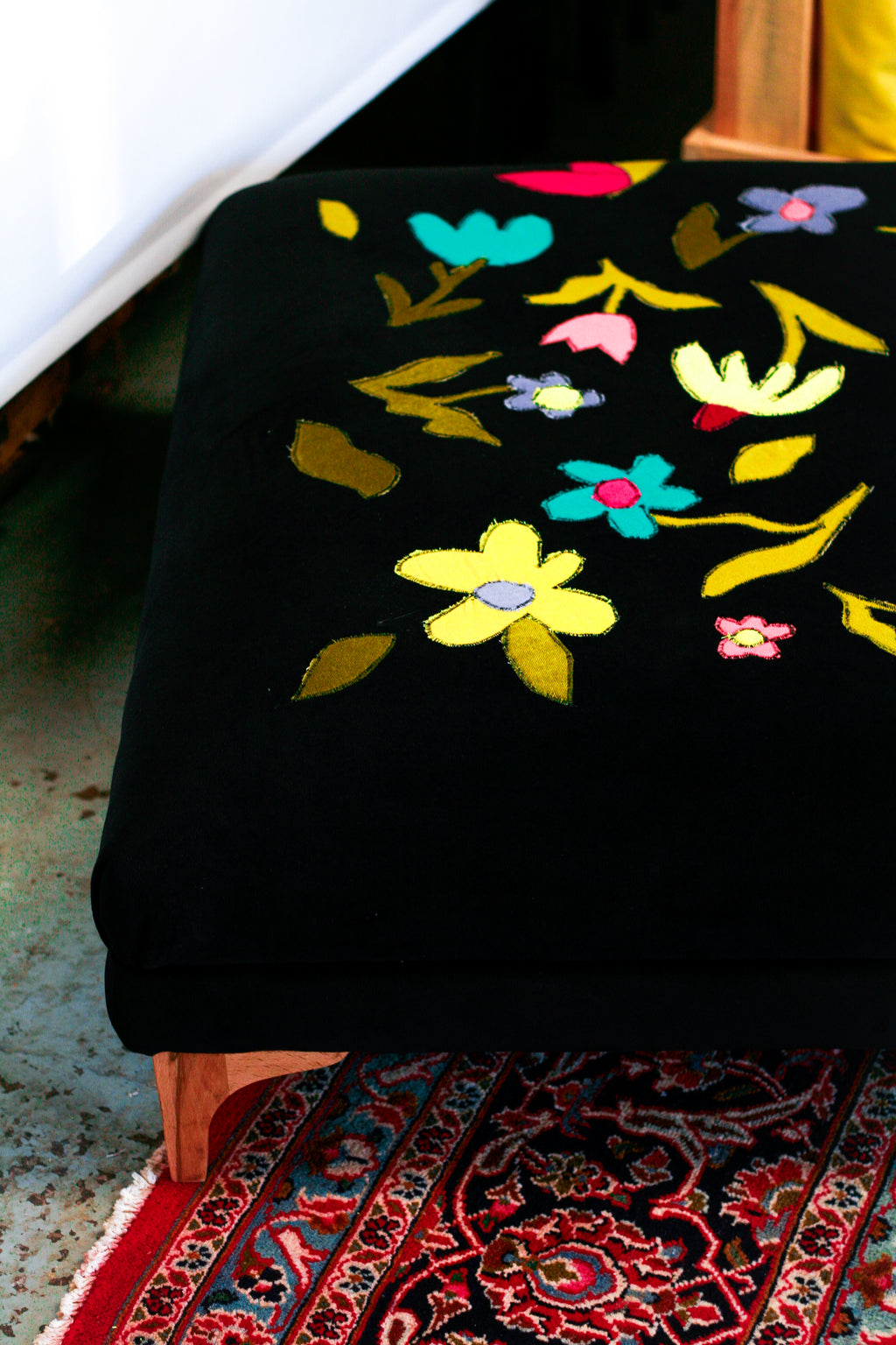 Wildflowers ottoman