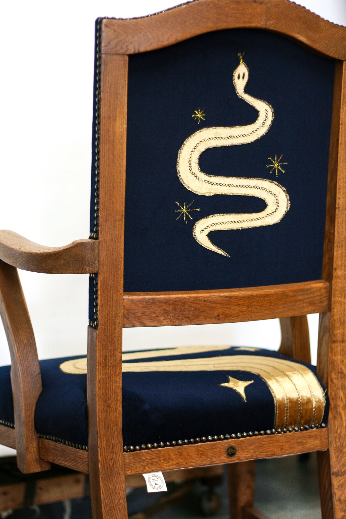 Astral Serpent Oak Chair